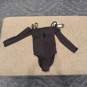 ✨ SOLD OUT ✨ FIVE “Spotlight Leo” Black Dance Leotard•Teen XS•NWT• Five × Ellary